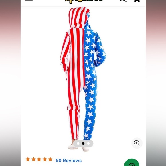 NWT Tipsy Elves American Flag Jumpsuit - Picture 3 of 5